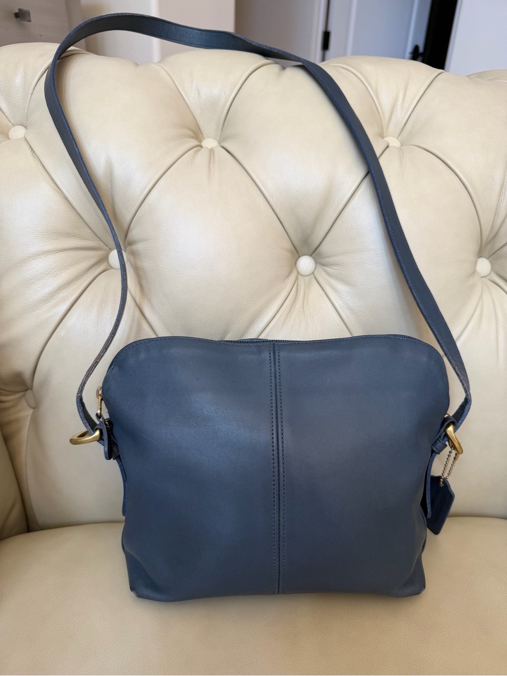 Vintage Coach Soho Mercer Bag 4131 Slate Blue Gray Rare Color